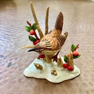 Lenox Porcelain Bird Figurine - Marsh Wren